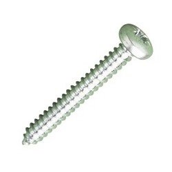 5.5 x 19mm (No.12 x 3/4) Pozi Pan Self Tapping Screws Din 7981 Stainless Steel A4 316 Pack of 100