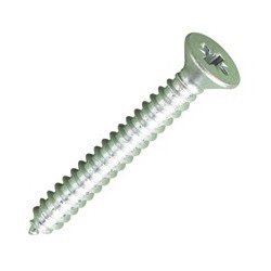 2.9 x 6.5mm (No.4 x 1/4) Pozi Csk Self Tapping Screws
A4 St. St. Pack of 100