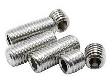 M12 x 20mm Socket Sets (Grub Screws) A4 316 Plain Cup Point Din 916