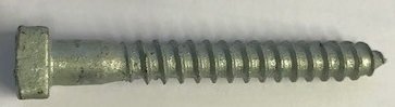 3/8 x 3 inch Square Head Coach Screws Galvanised