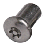 M4 x 10  Joint Connector Nuts A2 Stainless Steel Torx TX20 Pin Security Pack of 100