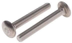 M8 x 50 Coach Bolts A2 Stainless Steel Box of 100