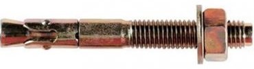 12mm x 100mm Through Bolts Zinc &amp; Yellow Box of 20