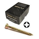 4.0 x 20mm Pozi CSK Timberfix 360 Premium Wood Screws Zinc &amp; Yellow  Box of 200