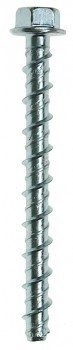 8mm x 50mm (6mm Drill) Flange Head Screw In Anchor Box of 100