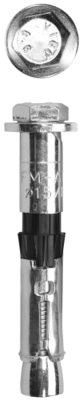 10mm x 110mm (M6 Thread) Hex Bolt Head Rawlplug R-SPL-II Anchors (Drill size 10mm)  Box of 50