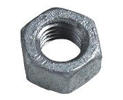 M16  Hexagon Full Nut Grade 4 (Mild Steel) Galvanised Box of 100