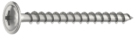 4.0 x 25mm  Pozi Wafer/Flange Head Screws Zinc Plated  Box of 200