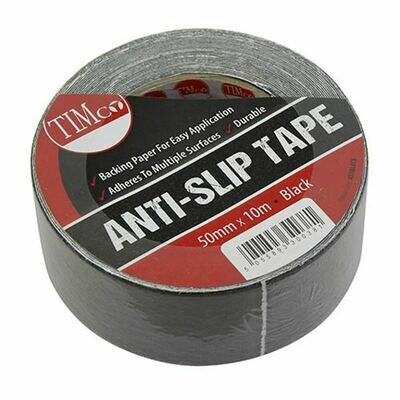 50mm x 10 Metres Anti Slip Tape Black  60 Grit