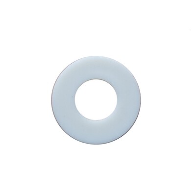 M8 Penny Washers Nylon 6 Natural  (25mm OD) 1.5mm thick