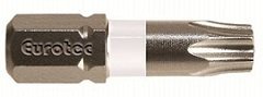Eurotec White TX10 Torx Bits 25mm long Packed in 10s