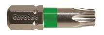 Eurotec Green TX40 Torx Bits 25mm long Packed in 10s
