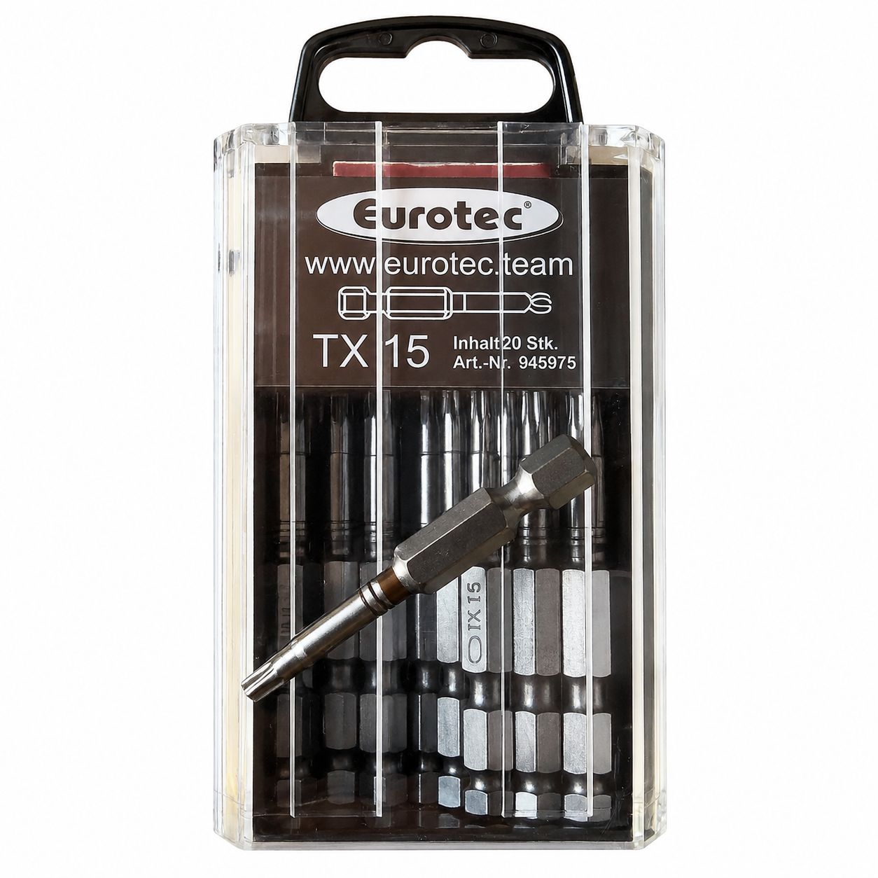 Eurotec TX15 Impact Driver Bits 50mm | Torx T15 Screwdriver Bits | High Performance | Brown Ring | Part No. 945975 | 1Piece