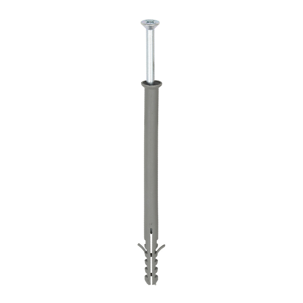 10mm x 160mm Nylon Frame Fixing - PZ - Zinc Part 10160NFF  (Box of 100)