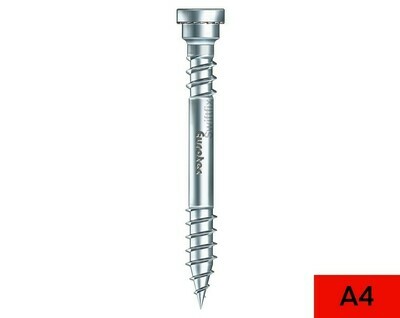 Terrassotec A4 316 Marine Grade Stainless Decking / Facade Screws Box of 100  5.5mm x 80mm