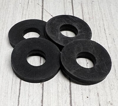 10.0mm x 25mm x 3mm Rubber Washer