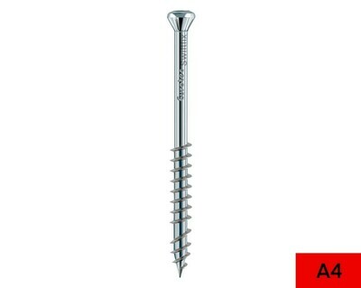 5.0mm x 50mm Hapatec TX25 A4 316 Stainless Decking /Facade Screws    Box of 200