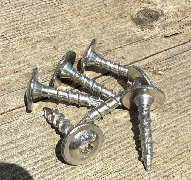 8.0mm x 40mm A2 Stainless Steel Flange Head Wood Screws | TX40 Torx Drive | Box of 50