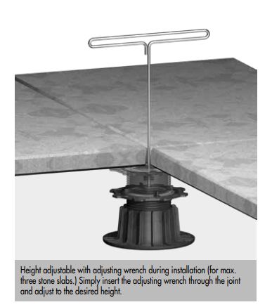 Adjusting Key For Giant Pedestals
