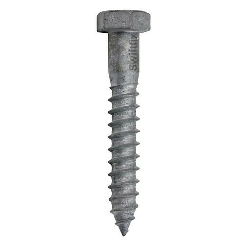 6mm x 50mm Hexagon Head Coach Screws Din 571 Hot Dip Galvanised  Box of 100