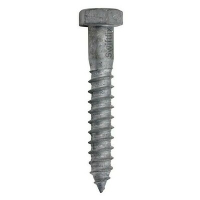 6mm x 50mm Hexagon Head Coach Screws Din 571 Hot Dip Galvanised  Box of 100