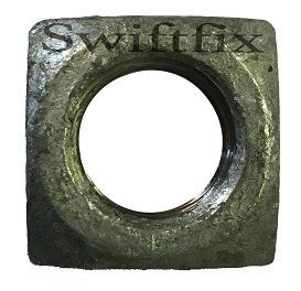3/4 BSW Square Nuts  Galvanised