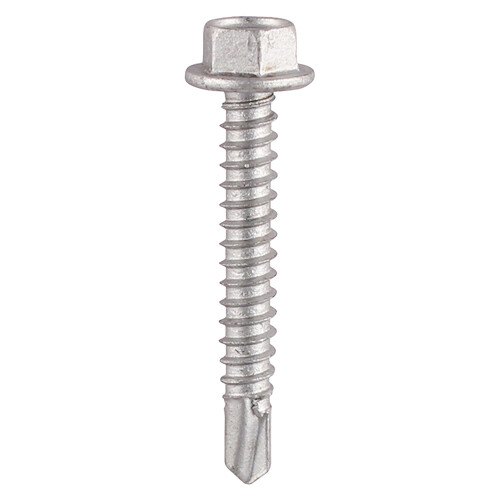 6.3mm x 80mm Hex Head Stainless Steel Self Drilling Screws (No washer)   Box of 100