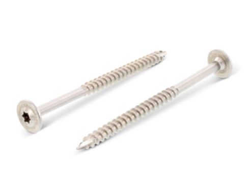 10.0mm x 60mm Flange Head Wood Screws TX40  A2 stainless steel (Box of 100)