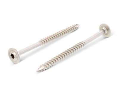10.0mm x 60mm Flange Head Wood Screws TX40  A2 stainless steel (Box of 100)