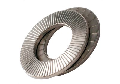 Wedge Lock Washers Delta Protekt Coated - M6 (pair)  Box of 100 Pairs