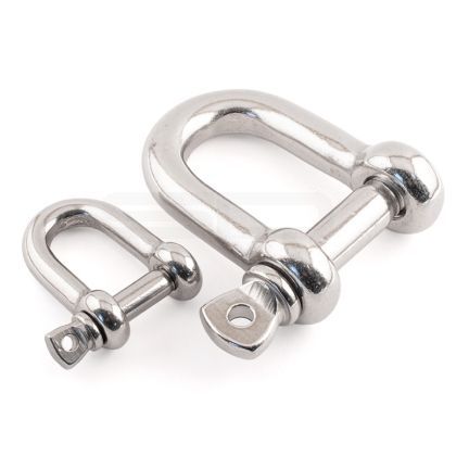 8mm  D Shackle Screw in Pin  A -8mm / B-16mm / D-4mm / L-16mm  316 Stainless Steel