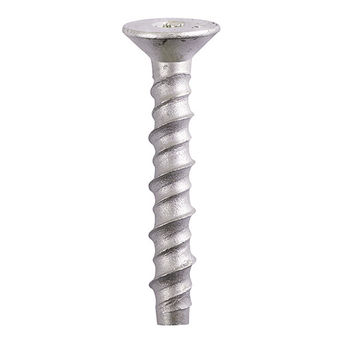 10mm (8mm drill) x 100mm  Multi-Fix Masonry Bolts - Countersunk Head - Exterior - Silver  (Box of 50)