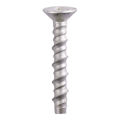 10mm (8mm drill) x 100mm  Multi-Fix Masonry Bolts - Countersunk Head - Exterior - Silver  (Box of 50)