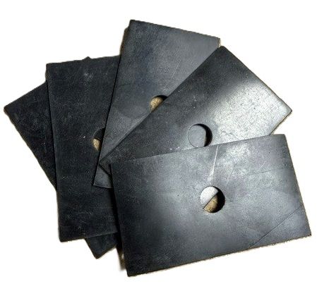 90mm x 51mm x 2mm Rubber Washer 12.5mm Hole