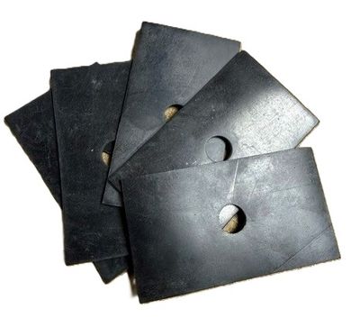 90mm x 51mm x 2mm Rubber Washer 12.5mm Hole