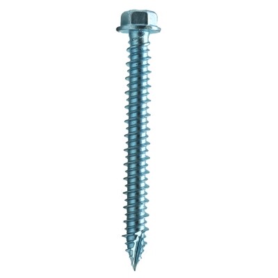 6.3 x 100mm A4 316 Hex Head Multi Fix Masonry Screws  Box of 100