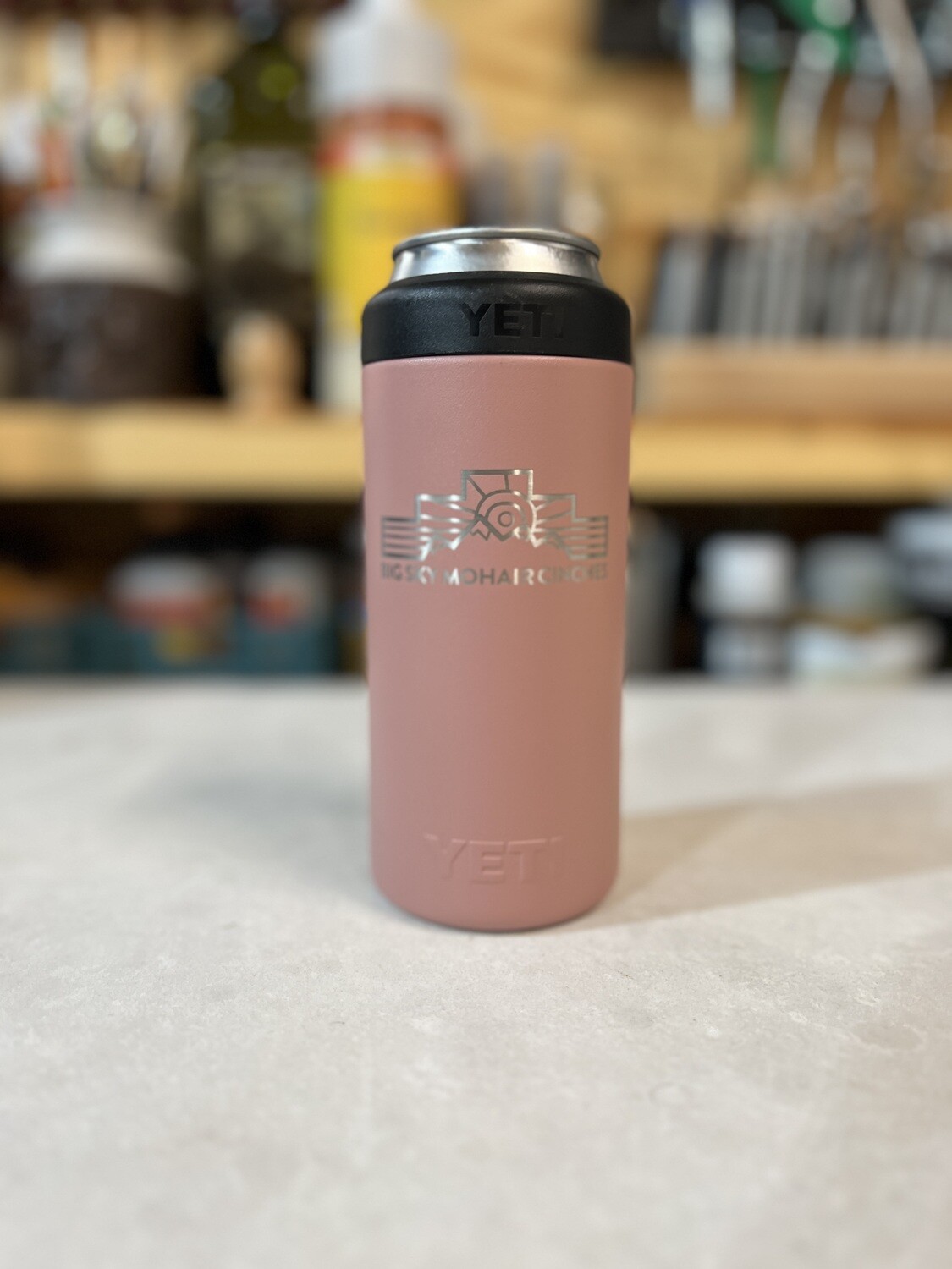 12oz Slim Can Colster, BSMC Logo/Dusty Pink