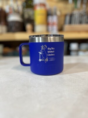14oz Rambler Mug, Jackalope Logo/Blue