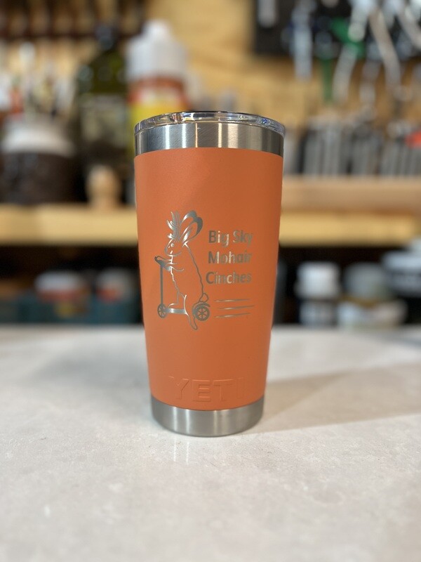 20oz Rambler Tumbler, Jackalope Logo/Orange