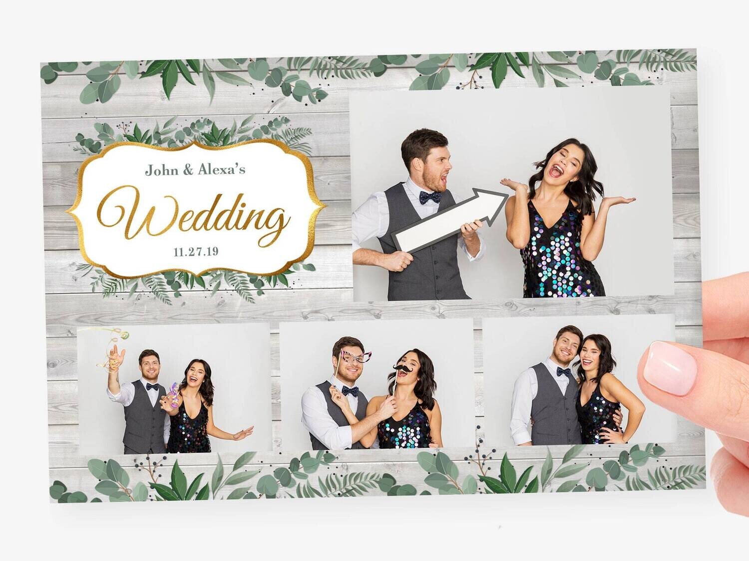 F - Upgrade: 4" x 6" Collage Photo Card (Color or Black/White)