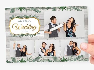 F - Upgrade: 4&quot; x 6&quot; Collage Photo Card (Color or Black/White)