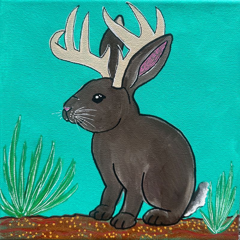 8x8 Pairie Jackalope 8x8 Pairie Jackalope