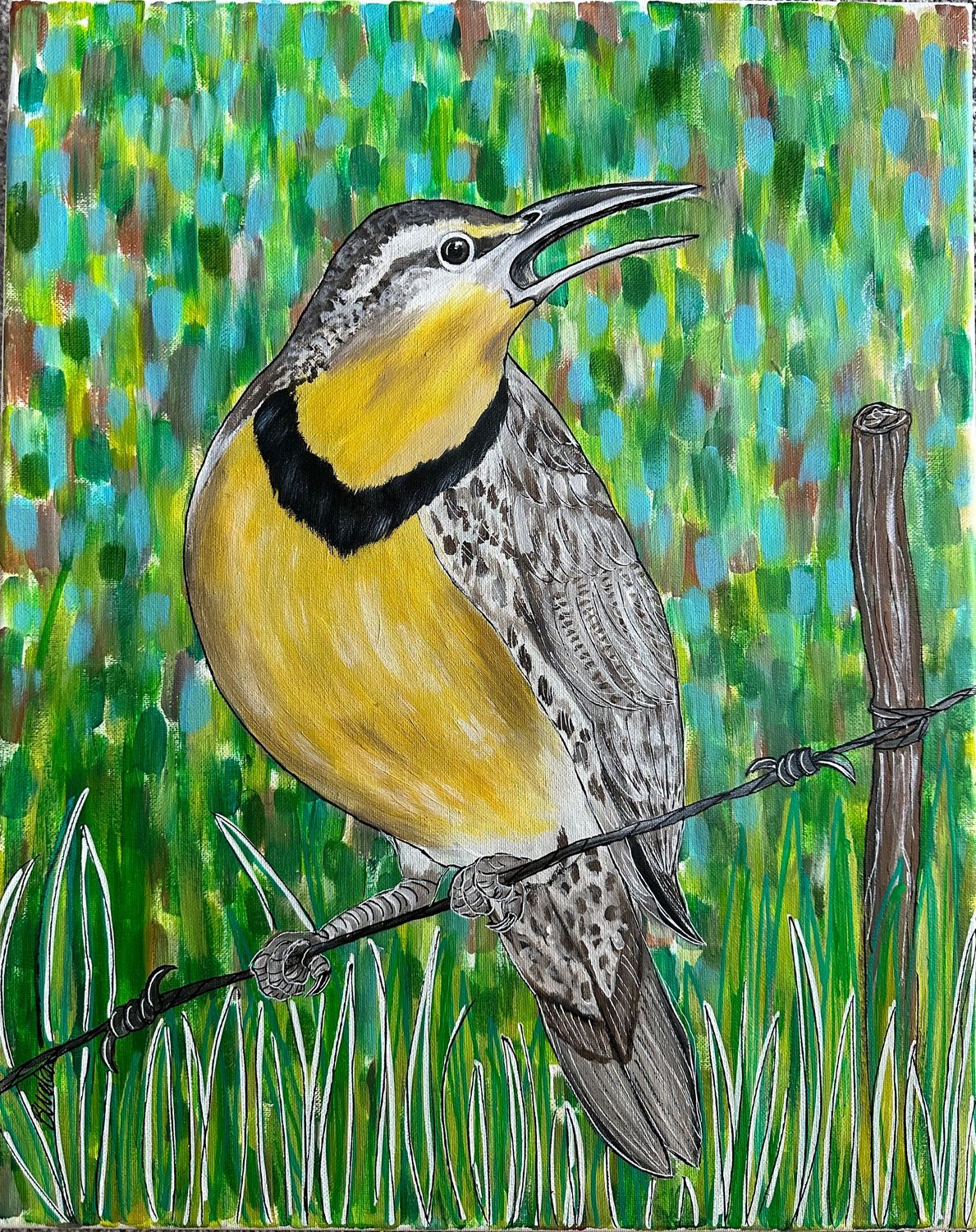 8x10 Meadowlark Print