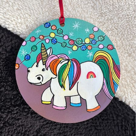 Unicorn Circle Ornament