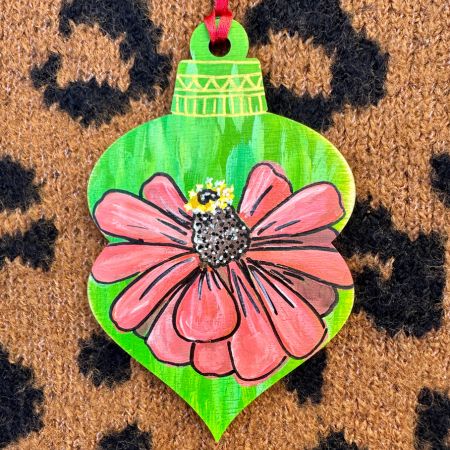 Zinnia Fancy Ornament