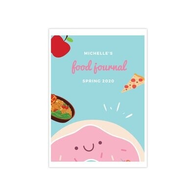 Pack of 5 Notepad | Food journal and blogging |cute food Notebooks