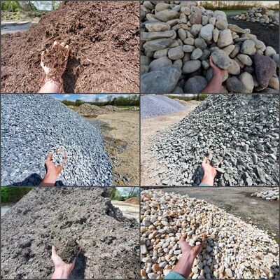 Mulch - Stone - Soil - Sand - Firewood