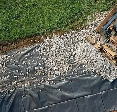 12&#39; Black Woven Stabilization Fabric