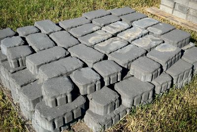 Abstract Raven Pavers