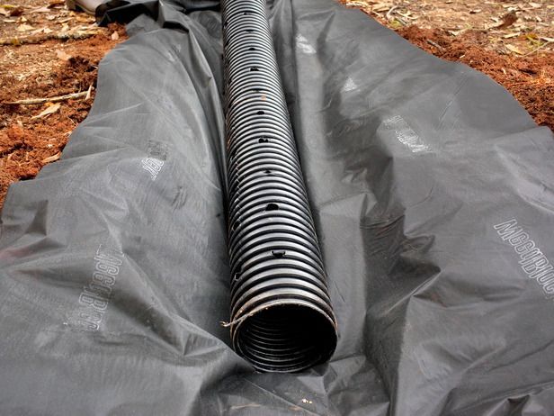 ADS 4" inch x 10' ft Singlewall Corrugated Perforated Drain Pipe